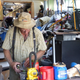 Ron digging through his buckets of keys for one that fits into a VW he’s trying to sell.